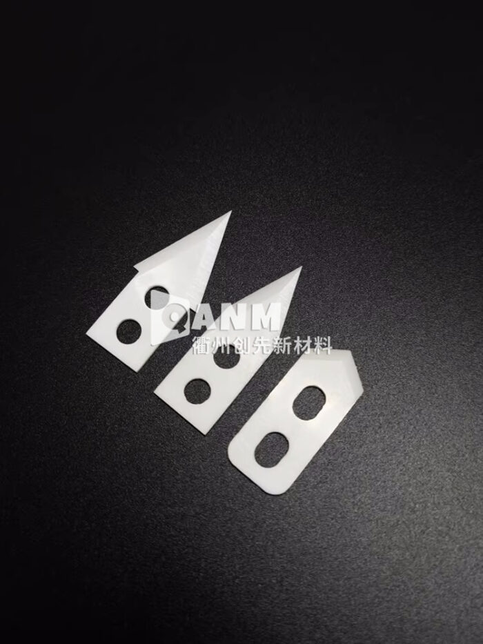 New ceramic slitting blade arrow shaped blade zirconia ceramic manufacturer direct sales laminating machine special blade - Image 3