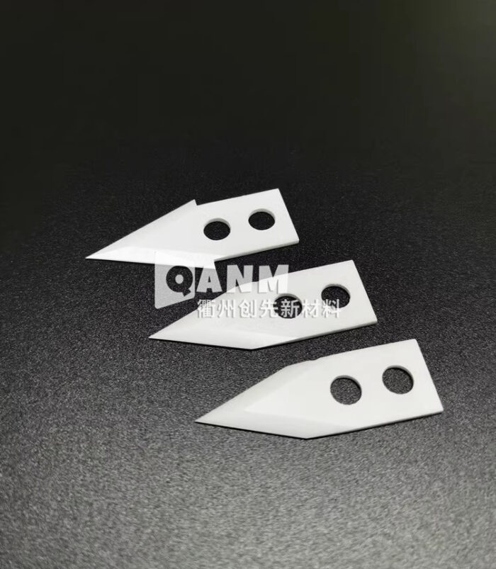 New ceramic slitting blade arrow shaped blade zirconia ceramic manufacturer direct sales laminating machine special blade - Image 2