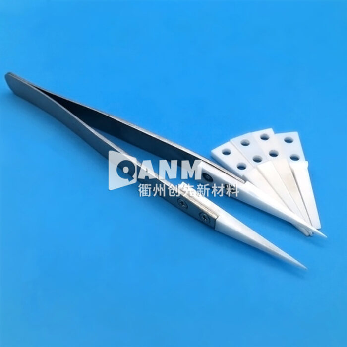 Ceramic tweezers resistant to high temperatures, insulated tweezers for repairing mobile phones, microscopes, fingerprints, motherboards, flying wires, special pointed fine tweezers - Image 4