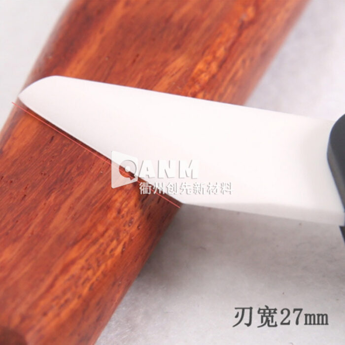 Ceramic leather cutting knife, leather cutting knife, handmade DIY leather cutting knife, thin shovel knife, trimming knife, round blade, straight edge - Image 2