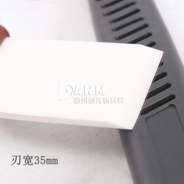Ceramic leather cutting knife, leather cutting knife, handmade DIY leather cutting knife, thin shovel knife, trimming knife, round blade, straight edge - Image 3