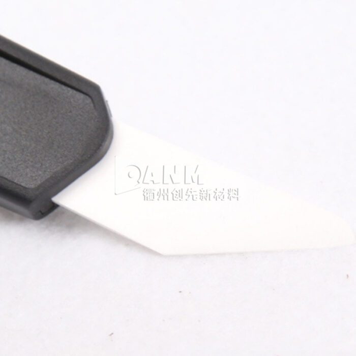 Ceramic leather cutting knife, leather cutting knife, handmade DIY leather cutting knife, thin shovel knife, trimming knife, round blade, straight edge - Image 4
