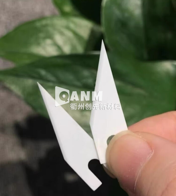 Customized Ceramic Triangle U-shaped Blade for Inflator with Irregular Parts, Bubble Column, Bubble Bag Buffer Cutting Blade - Image 3