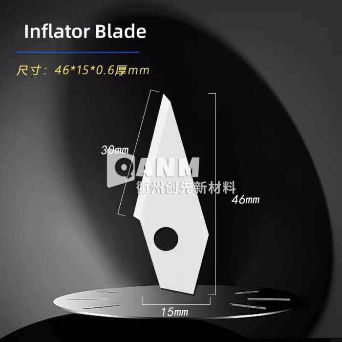 Ceramic blade inflator specialized air column bag blade, sharp and durable air column machine with hole bubble column knife